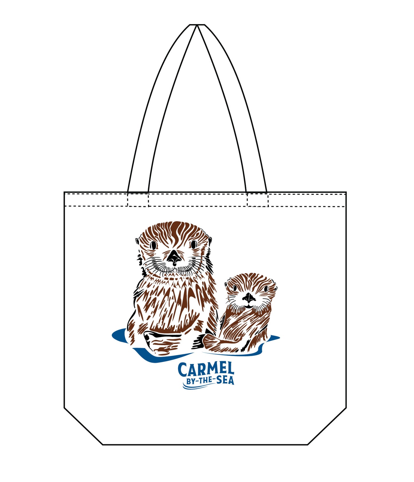 Coming Soon : Printed with Non Toxic Dyes- Momma Otter & Pup